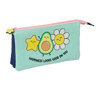 Mr. WONDERFUL ESTRELLA - Portatodo Triple, Estuche Infantil, Estuche Niño, Ideal para Niños en Edad Escolar, Cómodo y Versátil, Calidad y Resistencia, 22x3x12 cm