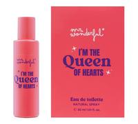 MR WONDERFUL - I'm the Queen of Hearts 30 ml, Colonia Mujer, Formato Viaje en Spray, Perfume Mujer, Eau de Toilette Natural y Femenina, Aroma Frutal Gourmand, Fragancia Fresca y de Larga Duración