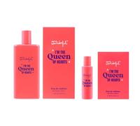 MR WONDERFUL - I'm the Queen of Hearts Promoción 150 ml + 30 ml, Colonia Mujer, Pack 2 Productos, Perfume Formato Spray, Eau de Toilette Natural, Aroma Frutal Gourmand, Fragancia Fresca