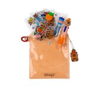 MR. WONDERFUL - Kit Para Decorar Tu Agenda - Capybara - Set De Escritura Con Mini Boli Multicolor De 4 Tintas, 2 Clips Con Personajes, 3 Hojas De Stickers, Charm Y Anilla Para Colgar