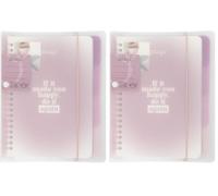 Mr. Wonderful, Libreta A4 transparente, If it made you happy, do it again, Libreta A5, Portada de plástico translúcido (Paquete de 2)