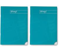 Mr. Wonderful - Libreta A4 Turquesa - Hojas Rayas Pautada - 48 páginas - Encuadrenación grapada (Paquete de 2)