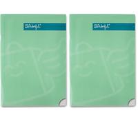 Mr. Wonderful - Libreta A4 Verde - Hojas Rayas Pautada - 48 páginas - Encuadrenación grapada (Paquete de 2)