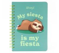 Mr. Wonderful - Libreta A5 3D squishy perezoso - My siesta is my fiesta