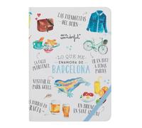 Mr. Wonderful - Libreta A5 - Barcelona - Libreta de Cubierta Dura - Acabado Soft Touch - 160 Páginas