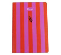 Mr Wonderful - Libreta A5 con hojas Pautadas a Rayas - 40 páginas - notebook - Encuadernación cosida - Rayas rosas y rojas