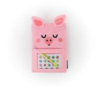 Mr. Wonderful Libreta A5 de Peluche con Bolsillo - Lazy Cerdito - 160 Páginas FSC - Con Extras