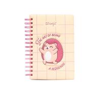 Mr. Wonderful Libreta A5 Erizo The Art of Being a Hedgehog - Cuaderno con Portada Acolchada y Pegatinas