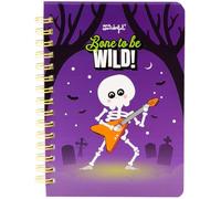 Mr Wonderful - Libreta A5 fluorescente brilla en la oscuridad - Bone to be wild! Halloween - Tapa dura