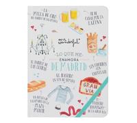 Mr. Wonderful - Libreta A5 - Madrid - Libreta de Cubierta Dura - Acabado Soft Touch - 160 Páginas