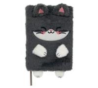 Mr. Wonderful - Libreta A5 peluche - Gato - Libreta de tamaño A5 con encuadernación cosida - Con 160 páginas blancas