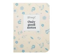 Mr. Wonderful - Libreta A6 - Only good notes - Libreta personalizada - Libreta de 160 páginas - Libreta con exterior cubierto en pana