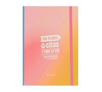 Mr. Wonderful Libreta con notas adhesivas rosa - Tus planes, tus citas y todo lo que necesitas