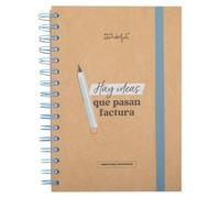 Mr. Wonderful - Libreta para guardar tickets - Hay ideas que pasan factura - Libreta personalizada - Libreta con bolsillos interiores