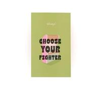 Mr. Wonderful Libreta Tipo Bloc - Choose Your Fighter - 120 Hojas Blancas 100 gsm FSC - Papelería Retro