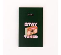 Mr. Wonderful Libreta Tipo Bloc - Stay Tuned - 120 Hojas Blancas 100 gsm FSC - Papelería Retro