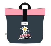 Mr. Wonderful - Mochila Porta Alimentos Wonder Margarita - Mil Razones para sonreír - Mochila Porta Alimentos Térmica - Ajustable en el Interior - Bolsa Térmica Portátil - Relizada en rPET