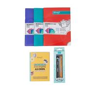 Mr. Wonderful Pack Back to School Deep Colours - Estuche, Boli 3D y Papelería Escolar