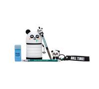 Mr. Wonderful Pack Back to School Panda - Libretas A5, Bolis Borrables y Pegatinas para Clase
