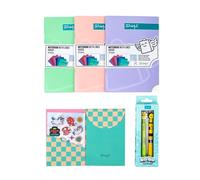 Mr. Wonderful Pack Back to School Soft Colours - Estuche Escolar y Accesorios de Papelería