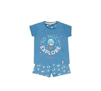 Mr. Wonderful Pijama Niña Verano 100% Algodón - Pijama Manga Corta New Day Plan B para Niña - Pantalón Corto con Cinturilla Ajustable Estampado - Tejid