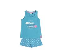 Mr. Wonderful Pijama Niña Verano 100% Algodón - Pijama Sin Mangas Sketch para Niña - Pantalón Corto con Cinturilla Ajustable Estampado - Tejido Suave a