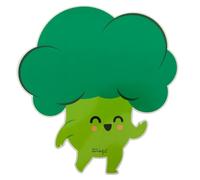 Mr. Wonderful - Pizarra blanca magnética - Brócoli - Pizarra blanca magnética - Borrable - Incluye un rotulador borrable con tinta negra