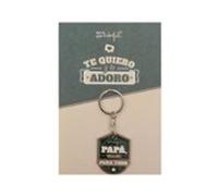 Mr. Wonderful - Postal con llavero - Papá, vales para todo - Conjunto de postal - Llavero de metal - Incluye sobre