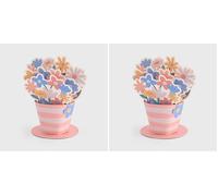 Mr.Wonderful - Postal ramo de flores - You deserve an entire garden. Mum, I love you! - Postal en 3 dimensiones que simula un ramo de flores - Regalo Día de la Madre (Paquete de 2)