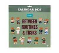 MR. WONDERFUL - Calendario Póster 2027 - Between Routines & Tasks - Calendario De Pared Mes Vista Con Póster Interior, Presentado En Sobre De Cartón Listo Para Regalar - Papel FSC 30x30 cm