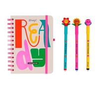 Mr. Wonderful - Set Agenda escolar 2026-2027 Semanal Pequeña + 3 Bolígrafos Borrables - Planificador Compacto con Pegatinas y Extras - Ready