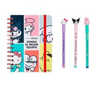 Mr. Wonderful - Set Agenda escolar Hello Kitty 2026-2027 Semanal Pequeña + 3 Bolígrafos Borrables - Planificador Compacto con Pegatinas