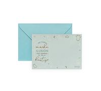 Mr. Wonderful Set de 20 Invitaciones Personalizables para Bautizo, Azul