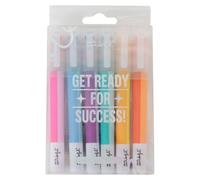 Mr. Wonderful - Set de 6 subrayadores de doble tinta para ideas destacadas