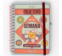 Mr. Wonderful - Set de Agenda Wonder pequeña 2026 con Vista Semanal + Bolígrafo - Objetivo de la semana: ¡que se acabe!