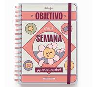 Mr. Wonderful - Set de Agenda Wonder pequeña 2026 con Vista Semanal + Bolígrafo - Objetivo de la semana: ¡que se acabe!