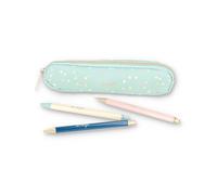 Mr. Wonderful - Set de escritura - Polka dot print - Estuche, 2 Boligrafos, 1 Lápiz