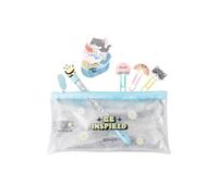 Mr. Wonderful - Set de Estuche + Boli + Clips + Pegatinas glitter - Be inspired