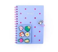 Mr. Wonderful - Set de libreta A5 con charms - Azul