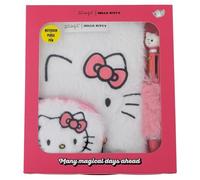 Mr. Wonderful - Set de libreta A5 de peluche, monedero y boli - Hello Kitty
