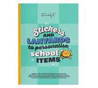 Mr. Wonderful - Stickers and lanyards to personalise school items - Incluye 83 Pegatinas, 2 Cintas Lanyard de Pu y 2 Cintas Lanyard de Tela