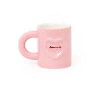 Mr. Wonderful - Taza 3D “Amore” - Taza de Cerámica 300 ml - Diseño en Relieve y Mensaje Romántico - Regalo Original para Parejas