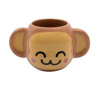 Mr. Wonderful - Taza 3D - Mono - Taza realizada en cerámica con forma de mono - Capacidad: 330 ml