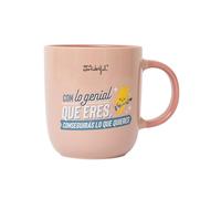 Mr. Wonderful - Taza - Con lo genial que eres, conseguirás lo que quieres - Taza de Café Personalizada - Taza de Cerámica con Mensaje Motivacional