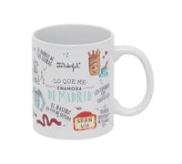 Mr.Wonderful - Taza - Madrid - Taza de Cerámica - Apta para Microondas - 300 ml