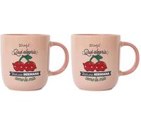 Mr. Wonderful - Taza - Qué alegría tener una hermana como la mía - Taza de Café Personalizada - Taza de Cerámica con Mensaje a Hermanas (Paquete de 2)