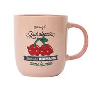 Mr. Wonderful - Taza - Qué alegría tener una hermana como la mía - Taza de Café Personalizada - Taza de Cerámica con Mensaje a Hermanas