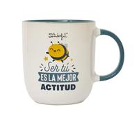 Mr. Wonderful - Taza - Ser tú es la mejor actitud - Taza de Café Personalizada - Taza de Cerámica con Mensaje Motivacional