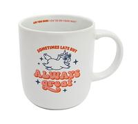 Mr.Wonderful Taza, Sometimes late, but always great, 12 x 15,5 x 18,5