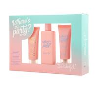 MR WONDERFUL - Where's the Party?, Estuche de Regalo Mujer, Colonia 75ml + Crema Manos 75ml, Crema de Cuerpo Glow Edition 75 ml, Eau de Toilette Femenina, Aroma Dulce y Afrutado, Fragancia Duradera
